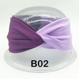 Patchwork Turban Headbands for Women Twist Stretch Hairbands Sport Headband Yoga Headwrap Head Band Bandana Girls Hair Accessory