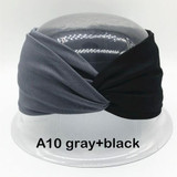 Patchwork Turban Headbands for Women Twist Stretch Hairbands Sport Headband Yoga Headwrap Head Band Bandana Girls Hair Accessory