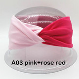 Patchwork Turban Headbands for Women Twist Stretch Hairbands Sport Headband Yoga Headwrap Head Band Bandana Girls Hair Accessory