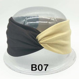 Patchwork Turban Headbands for Women Twist Stretch Hairbands Sport Headband Yoga Headwrap Head Band Bandana Girls Hair Accessory