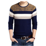 Patchwork Pullover Men O Neck Sweater Men Long Sleeve Shirt Mens Sweaters Wool Casual Dress Brand Cashmere Knitwear Pull Homme
