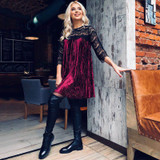 Patchwork Lace Dresses For Women Vestidos Night Club Clothing Sexy Velvet Tunic 2018 Spring Casual Pleated Party Women's Dress