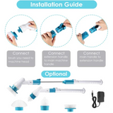 Electric spin scrubber