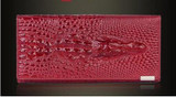 PASTE Women Wallets Luxury Brand Wallets Designer Purse Genuine Leather 3D Alligator Hasp Coin Purse Female Long Clutch Bag