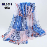 Pashmina Scarf Women 2017 New arrive Spain Voile Velvet Chiffon Infinity Scarf Winter Scarves Silk Shawls and Scarves BLS018