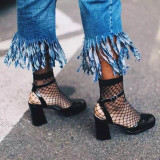Party Hollow out sexy pantyhose female Mesh black women tights stocking slim fishnet stockings club party hosiery TT090