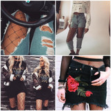 Party Hollow out sexy pantyhose female Mesh black women tights stocking slim fishnet stockings club party hosiery TT016-2