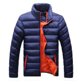 2017 Winter Solid Men Jackets Spring Men's Cotton Blend Mens Jacket And Coats Casual Thick Outwear Plus Clothing Male