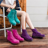 2017 Winter Shoes women ankle boots Genuine Leather Martin boots women motocross boots lace-up platform boots botas femininas