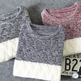 2017 winter pullover sweater brand knitting long sleeve O-neck Slim Korean fashion clothes men sweater