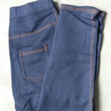 2017 Winter New Women Thicken Legging Fashion Warm Fleeces Inside Denim Pants Footless LeggiJeansngs With Pockets Plus Size