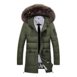 2017 winter new Men's winter jackets thick white duck down hooded jacket men ,winter men's white duck down coat men 4 color
