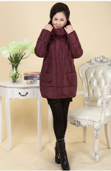 2017 Winter New Mother Loaded Coat Jacket Large Size Women Loose High Quality Cotton Coat Female Thickening Warm WM437