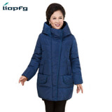 2017 Winter New Mother Loaded Coat Jacket Large Size Women Loose High Quality Cotton Coat Female Thickening Warm WM437