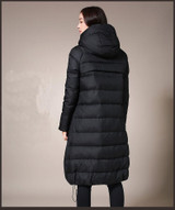 2017 winter new long paragraph women down jacket large size loose thickening warm hooded female jacket   quality white duck down