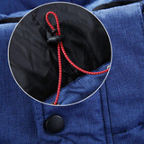 2017 Winter new fashion casual men's hooded down jacket thickening warm high-quality zipper pocket down jacket large size