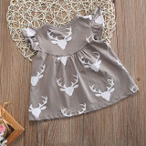 2017 Toddler Kids Baby Flower Girls Summer Dress Princess Sleeveless Party Wedding Tutu Dresses 0-24M