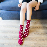 New Socks Women Female Girl Cotton Polka Dot Pattern Fashion Brand Crew Happy Funny Harajuku Novelty Design Calcetines Meias Sox