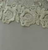 New Sleeveless Neck Slim Lace Embroidered Silk Polyester Blend Straight Dress