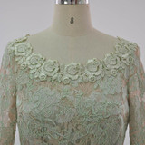 New Sleeveless Neck Slim Lace Embroidered Silk Polyester Blend Straight Dress