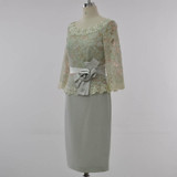 New Sleeveless Neck Slim Lace Embroidered Silk Polyester Blend Straight Dress