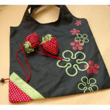 New Simple Strawberry Fruit Green Folding Convenience Shopping Bag Large Capacity Storage Bag Folding Convenience Shopping Bag