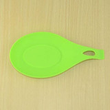 New Silicone Spoon Insulation Mat Rest Spatula Holder Heat Resistant Placemat Fork Pad Tray Kitchen Tools Coaster