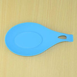 New Silicone Spoon Insulation Mat Rest Spatula Holder Heat Resistant Placemat Fork Pad Tray Kitchen Tools Coaster