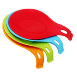 NEW Silicone Heat Resistant Spoon Fork Mat Rest Utensil Spatula Holder Kitchen Tool