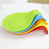 NEW Silicone Heat Resistant Spoon Fork Mat Rest Utensil Spatula Holder Kitchen Tool