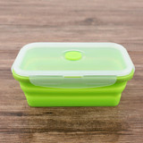 New Silicone Collapsible Portable Bento Box Bowl Lunch Bento Boxes Folding Food Container Lunchbox Eco-Friendly