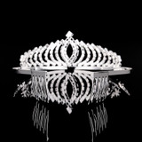 New Shiny Crystal Rhinestone Headband Silver Wedding Party Tiara Hair bands Bridal Hair Accessories Flower Girls Hairwear
