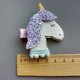 New Shining Dimensional Unicorn Star Girls Hair Clips Kids Hairpins Barrettes Children Hair Accessories