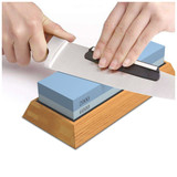 New Sharpening Stone For Knives, Professional Waterstones Combination Grit 2000/6000 Whetstone Sharpening with Bamboo Base, Bl