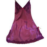 New Sexy Women Silk Lace Nightgowns V-Neck Spaghetti Straps Nightdress Sleepwear