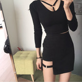 New Sexy Spy Skirts Women Asymmetrical High Waist Mini Skirt Saias Fashion Ladies Irregular Package Hip Party Club Skirts Jupe