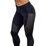 New Sexy Push Up Mesh Leggings For Women Elastic Patchwork Workout Legging Pants 2017 Fashion Ladies Fitness Leggings Leggins