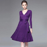 New Sexy Maternity Dresses V-neck Knee-length Pregnancy Clothes Maternity Clothes 6MDS075