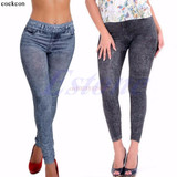 NEW Sexy Leggings Women Jean Skinny Jeggings Stretchy Slim Leggings Fashion Skinny Pants