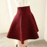 New Sex 2018 Summer Skirts Womens Knitted Skirt High Waist Pleated mini Skirt Casual Elastic Flared Skirt Female