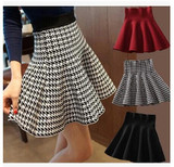 New Sex 2018 Summer Skirts Womens Knitted Skirt High Waist Pleated mini Skirt Casual Elastic Flared Skirt Female