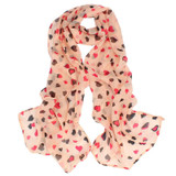 New Scarf Women Love Heart Soft Long Shawl Scarf Wrap Stole For Womens Girls Scarves And Stoles Women Winter Scarf Luxury Brand