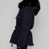 fur parkas womens Winter wool liner cotton clothes outerwear female loose medium-long plus size casual thickening jackets B4622