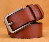 FUNTEKS 100% cowhide genuine leather belts for men luxury brand designer men's pin buckle belt men high quality FUNTEKS 100% cowhide genuine leather belts for men luxury brand designer men's pin buckle belt men high quality