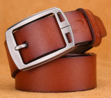 FUNTEKS 100% cowhide genuine leather belts for men luxury brand designer men's pin buckle belt men high quality FUNTEKS 100% cowhide genuine leather belts for men luxury brand designer men's pin buckle belt men high quality