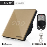 FUNRY EU Standard 3 Gang Remote Switch, Smart Control On-off for Smart Home, Smart Wall Switch,Smart Lamp Switch,Light Switch