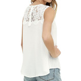 FUNOC Summer Lace Chiffon Blouse Office Women Shirts Shirt Women Sleeveless White Top Blouses Shirts Female Crochet Tops 2017
