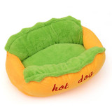 Funny Hot Dog Cushion  Puppy Warm Cat Sofa Cushion Soft Pet Sleeping Bag Pet Mat Hot Dog Bed Pet Cute Dog Beds For Small Dogs
