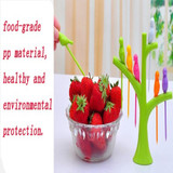 Fruit fork Portable scoop Fork Knife Creative forks 6Pcs Camping Hiking Utensils Spork Combo Gadget Cutlery Travel Color Random
