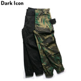 Front Buttons Harem Pants Men 2017 New Fashion Camouflage Hipster Men's Pants Camo Hip-hop Trousers Full Length